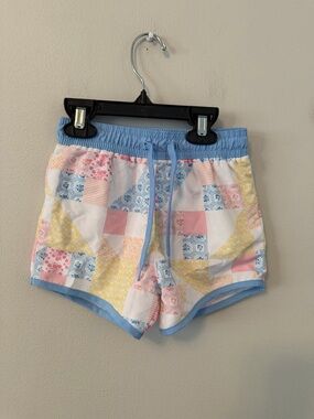 Minnow x Maisonette Patchwork Print Swim Trunks